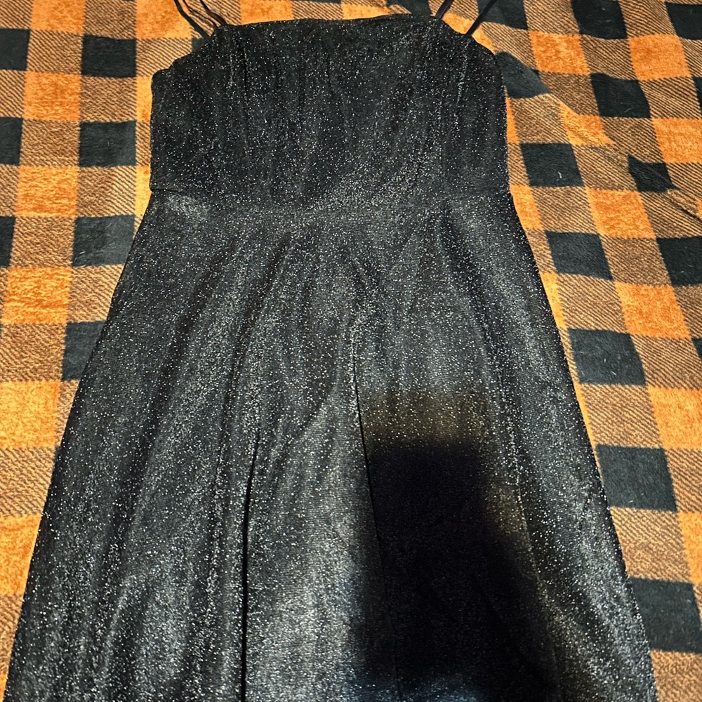 SHEIN Black glitter Dress